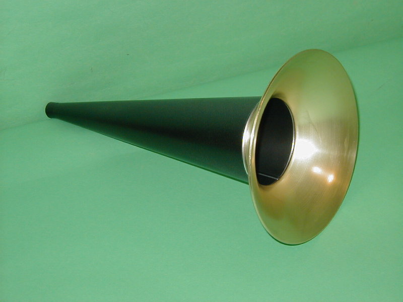 Edison Columbia Cylinder Phonograph Horn Black  14"